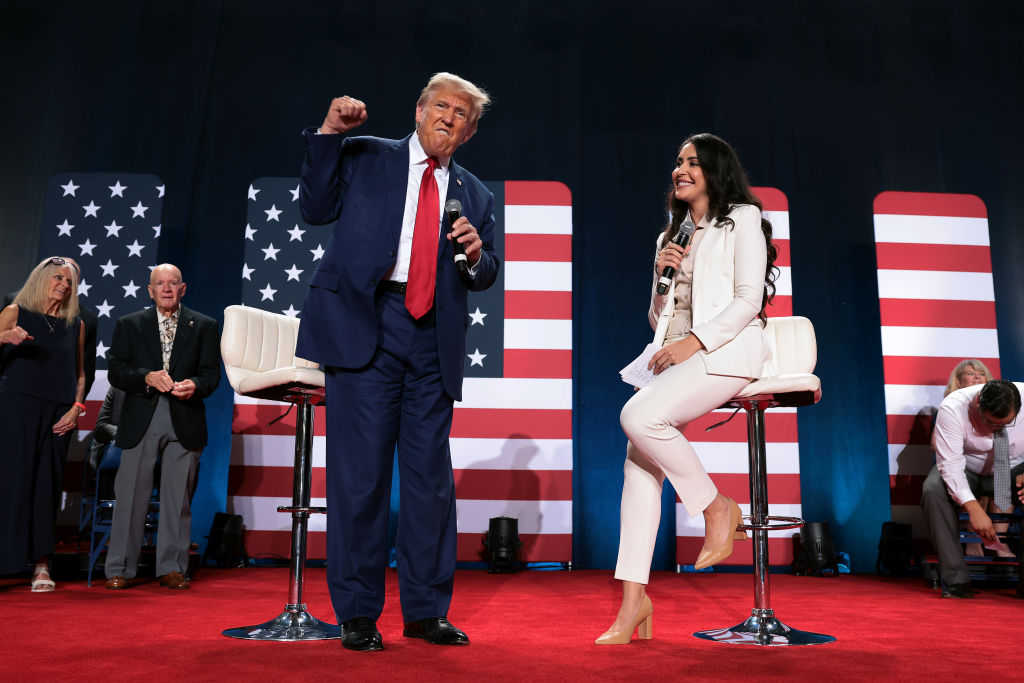 Donald Trump Participates In A Town Hall In Fayetteville, North Carolina