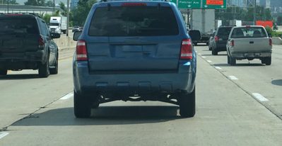 Indianapolis city skyline from the highway