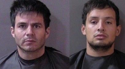 Two mugshot-style headshot photographs of a man with short dark hair and a serious expression.
