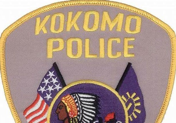Kokomo Police patch with American flag, Native American headdress, and "City of Firsts" text.