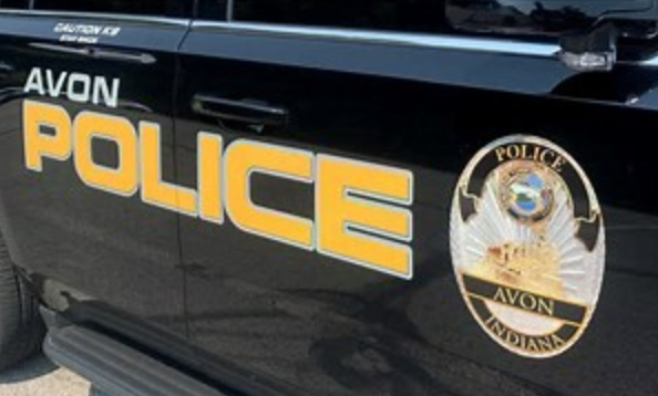 Avon police vehicle with "AVON POLICE" and department logo prominently displayed.