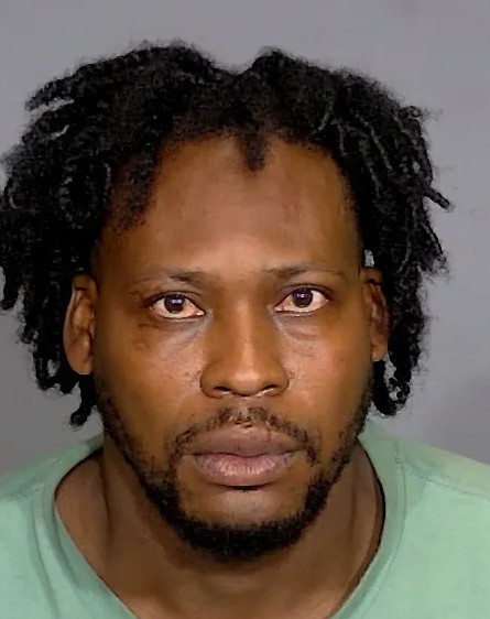 Headshot of a middle-aged Black man with short dreadlocks and a serious expression, wearing a light green shirt.