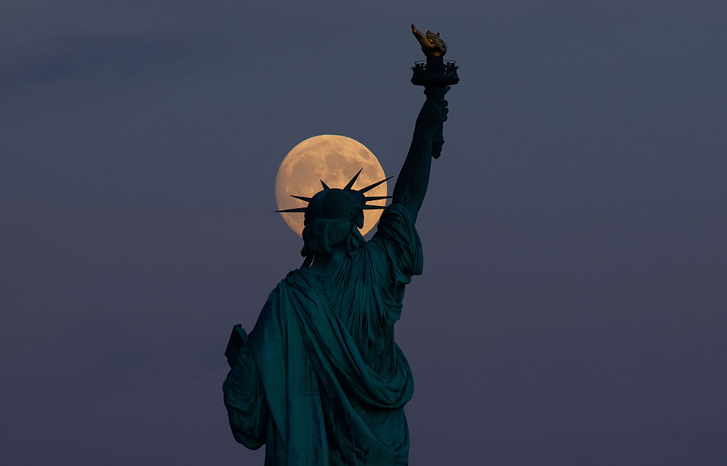 Moonrise in New York City