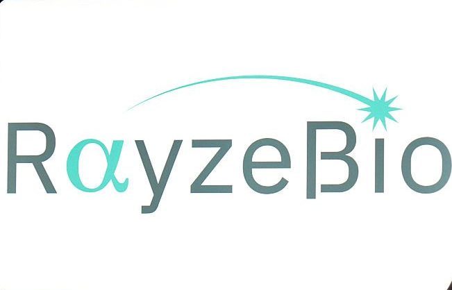 In this photo illustration, the RayzeBio logo is seen