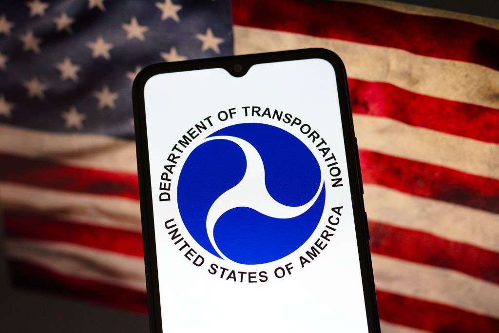 In this photo illustration, the United States Department of